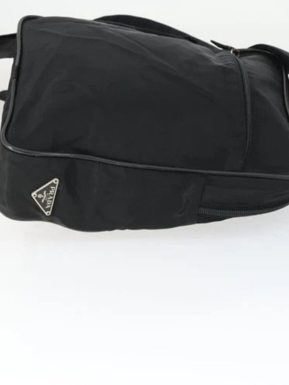 PRADA Shoulder Bag Nylon Black Silver Auth - Picture 3 of 16